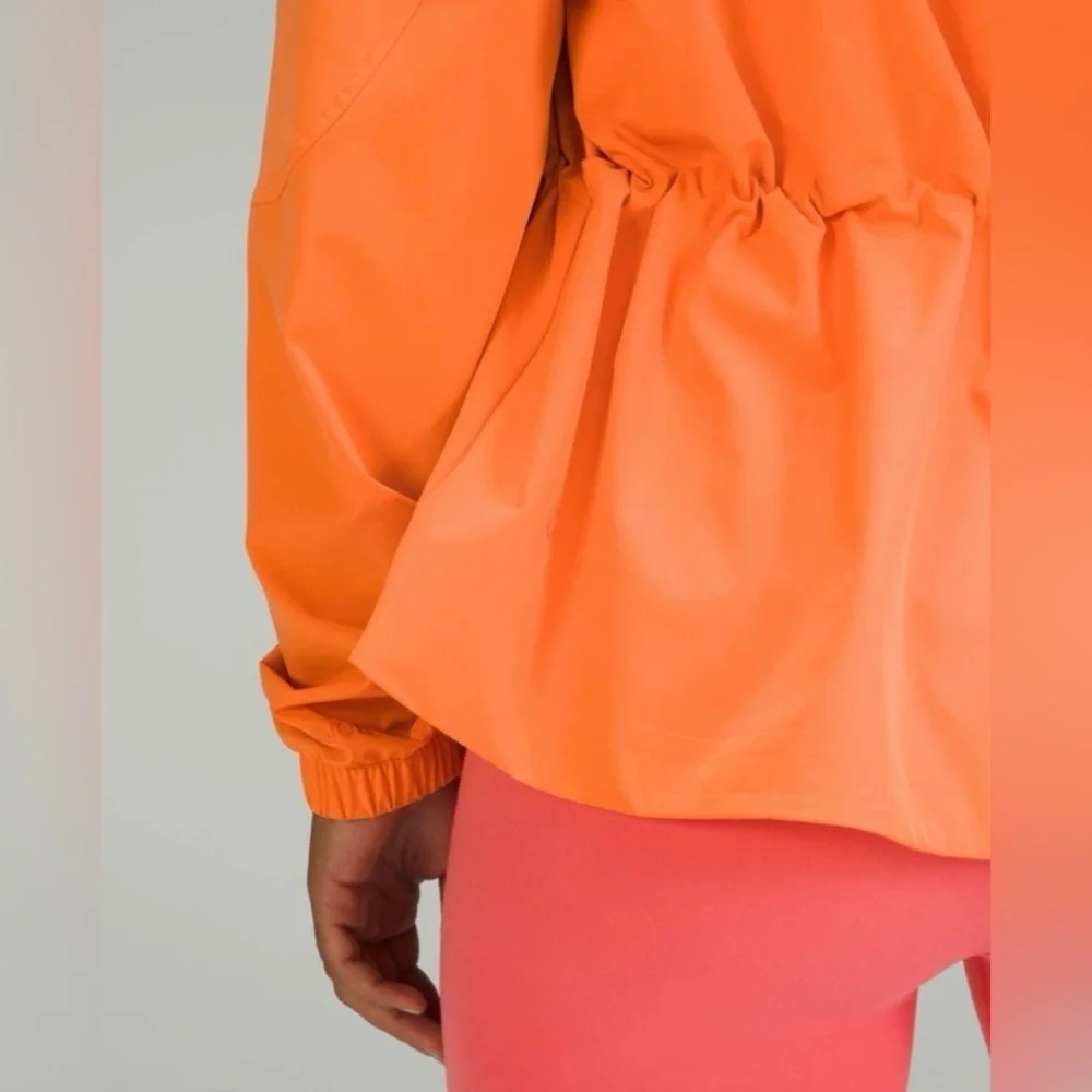 Lululemon Packable Water-Repellent Jacket in Orange Frappe
